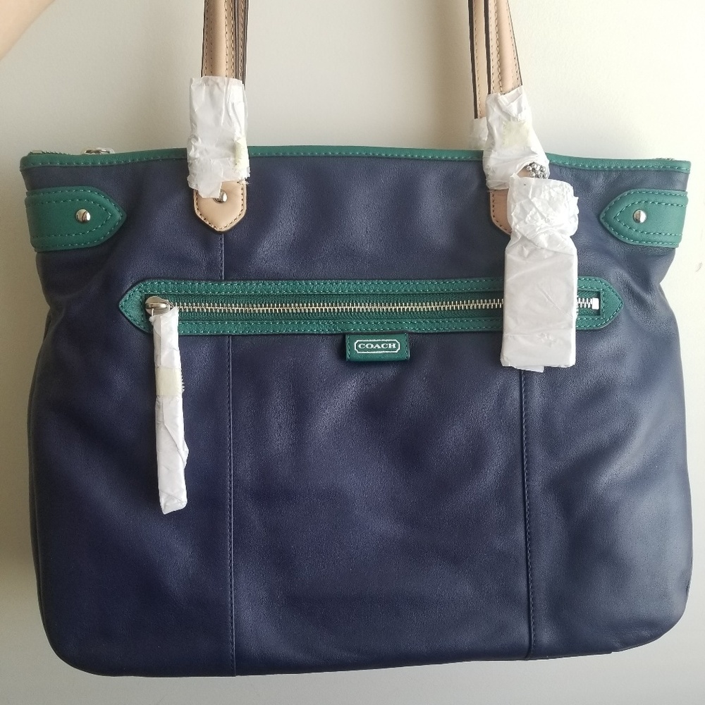 Coach Bag Seasonal Edition New Blue and Green
